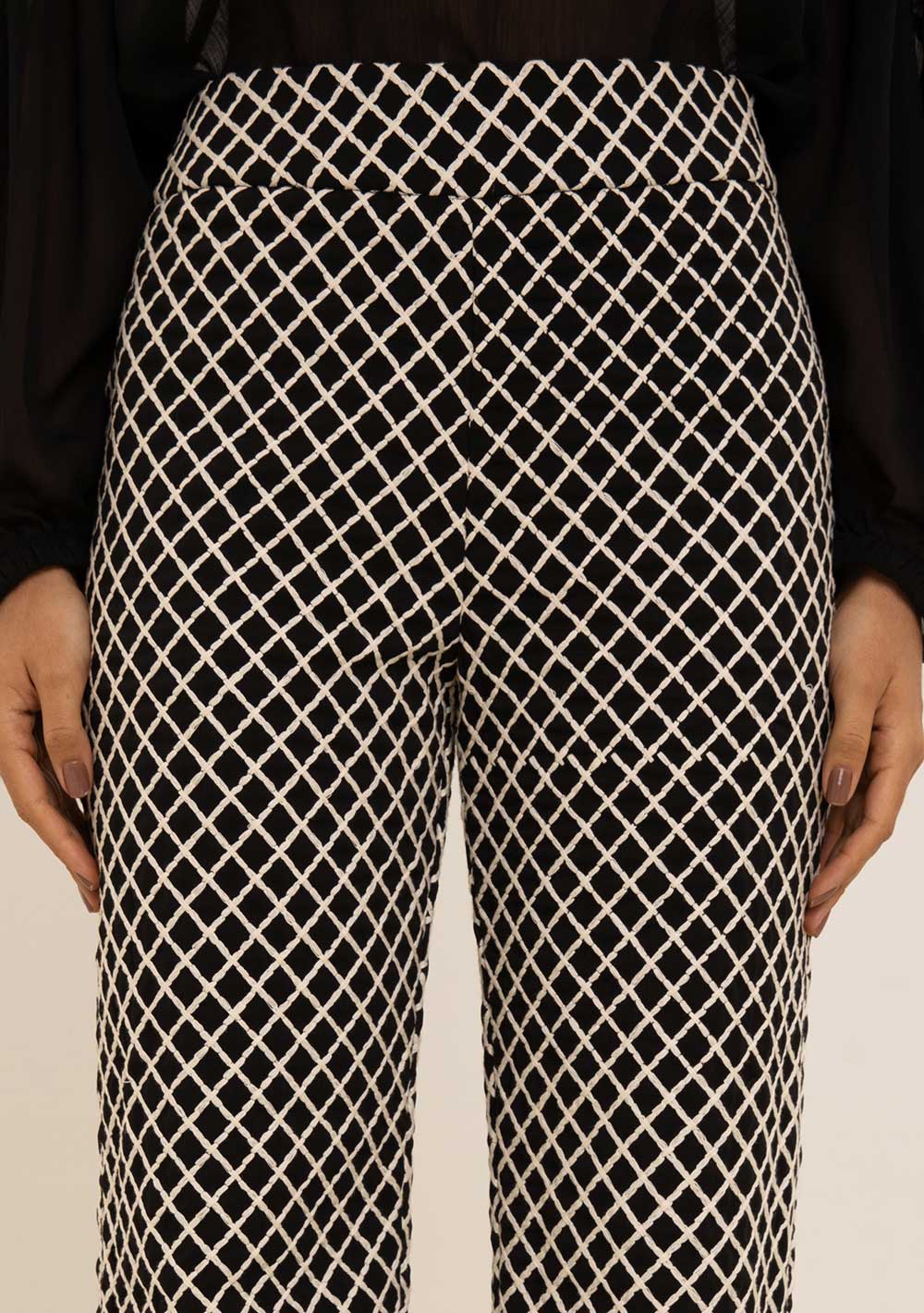 Pantalón Recto Tiro Alto