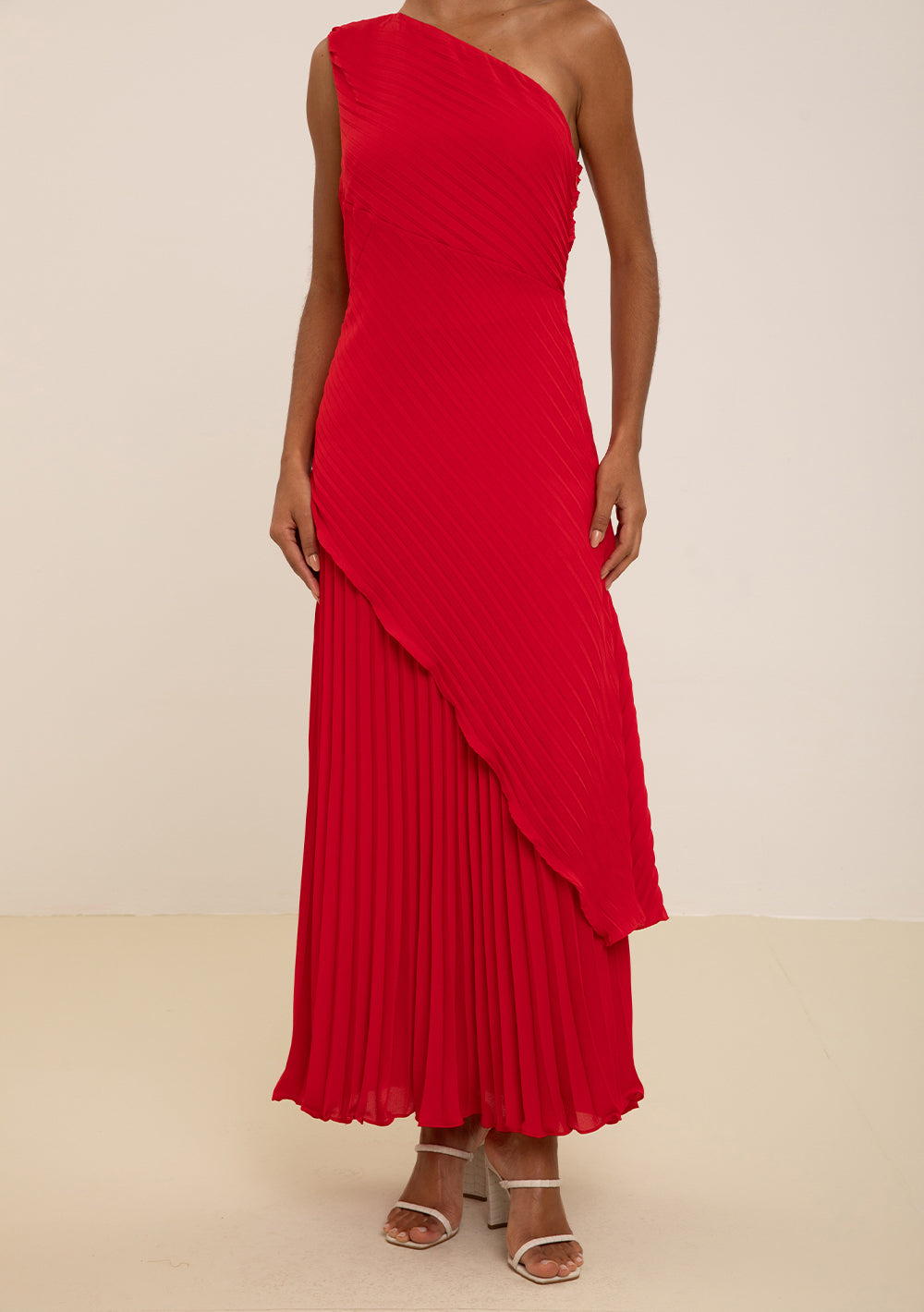 Vestido Largo Suelto De Un Solo Hombro Sin Mangas