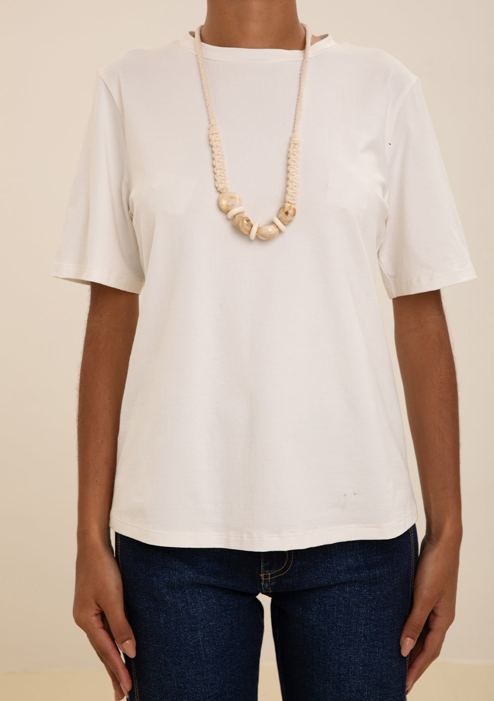 T-shirt Suelta Escote Redondo Mangas Cortas