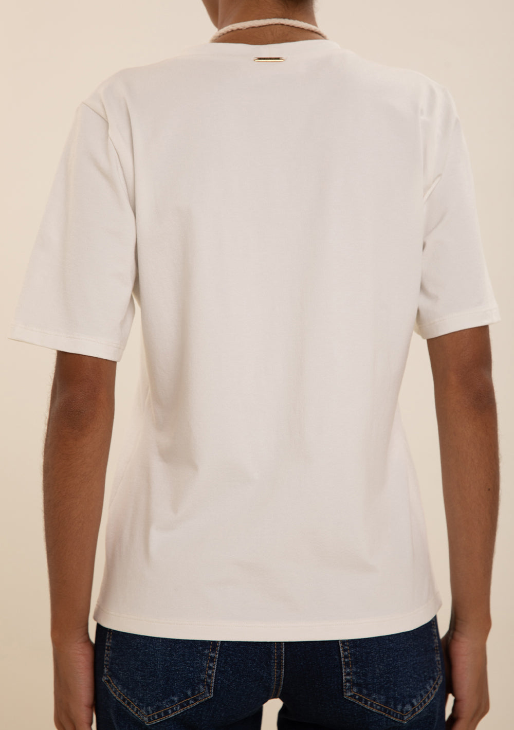 T-shirt Suelta Escote Redondo Mangas Cortas