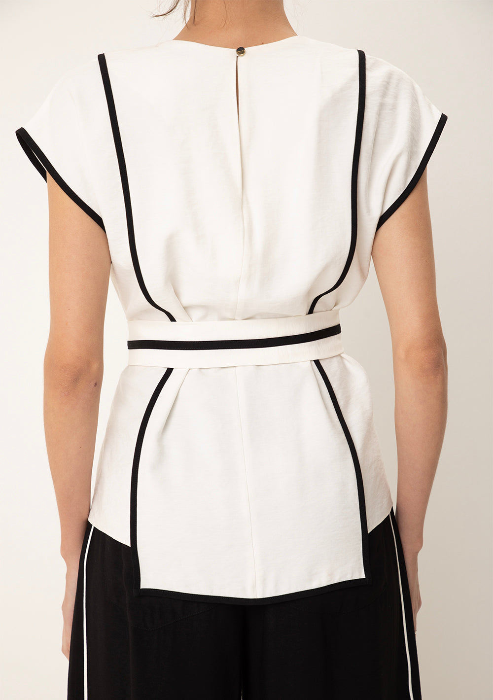 Blusa Suelta Escote Redondo Sin Mangas