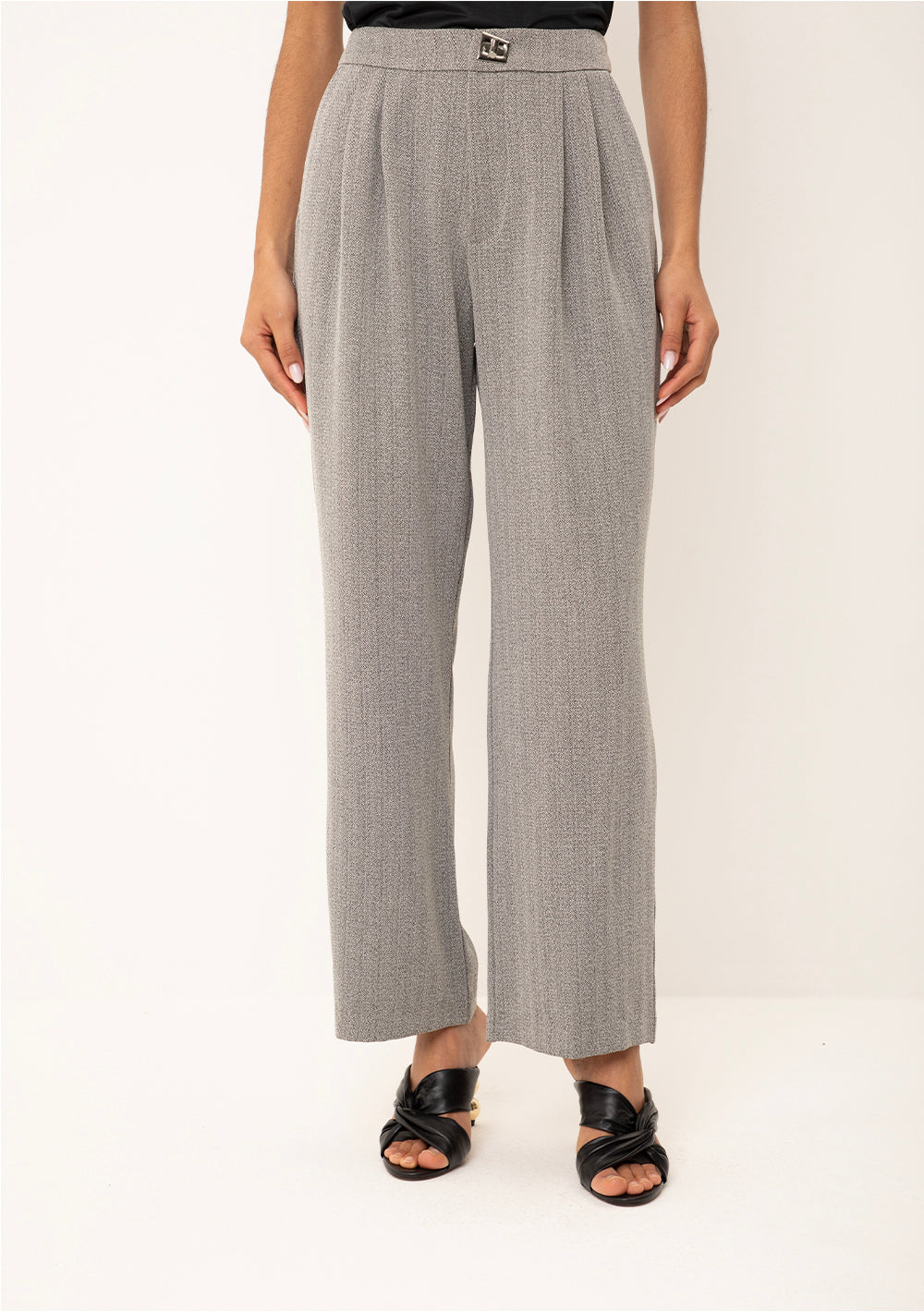 Pantalón Recto Tiro Alto