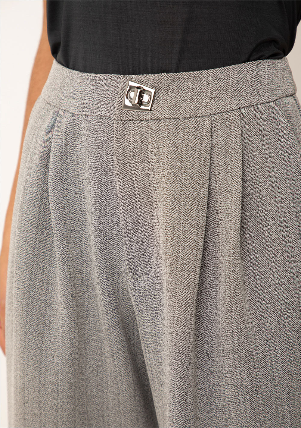 Pantalón Recto Tiro Alto