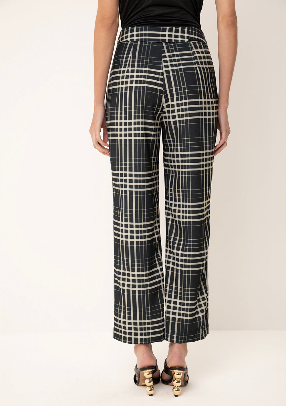 Pantalón Recto Tiro Alto