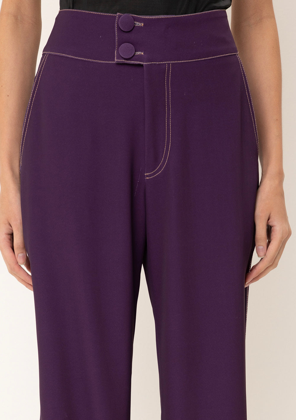Pantalón Recto Tiro Alto