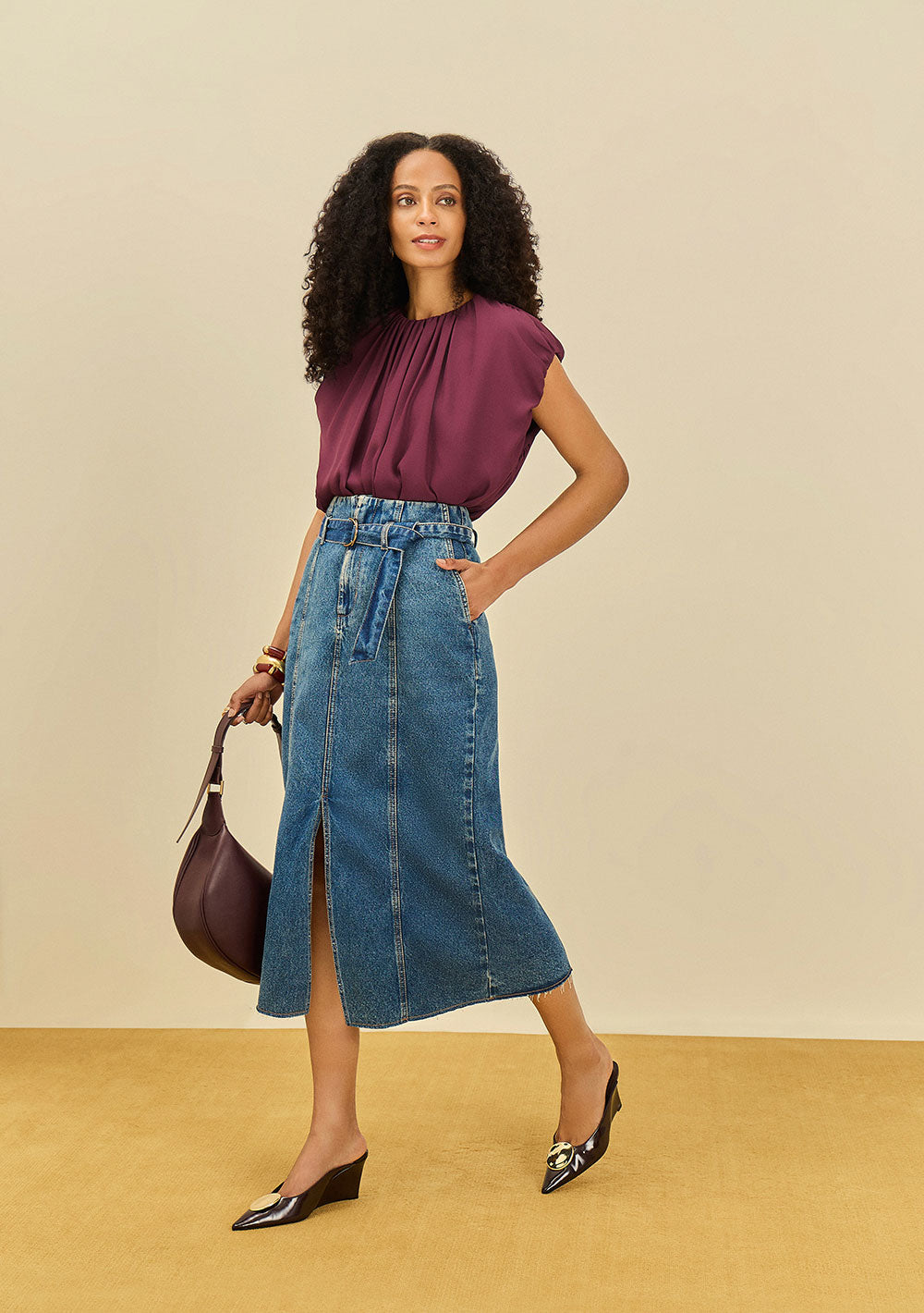 Blusa Suelta Escote Redondo Sin Mangas