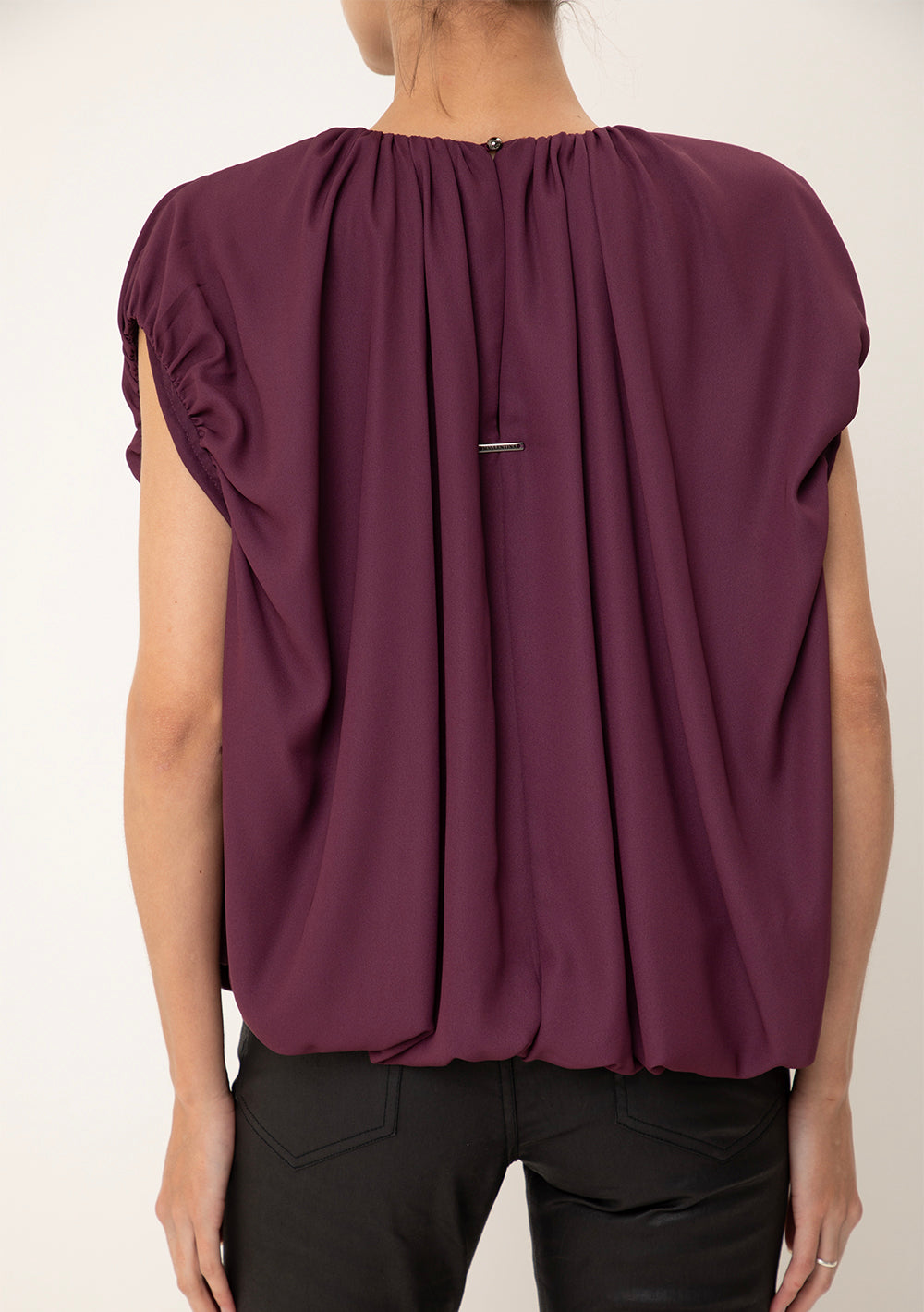 Blusa Suelta Escote Redondo Sin Mangas