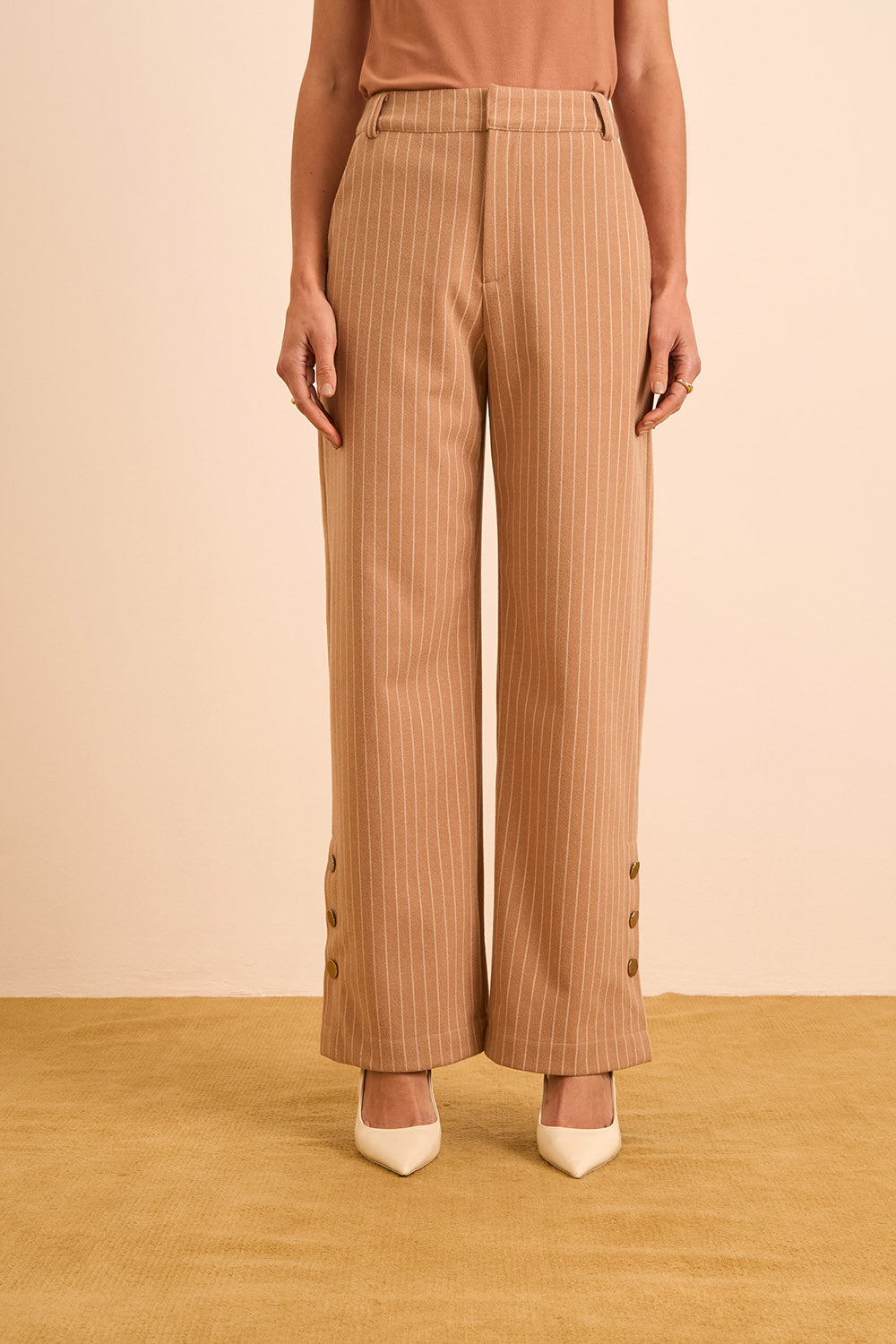 Pantalón Recto Tiro Alto