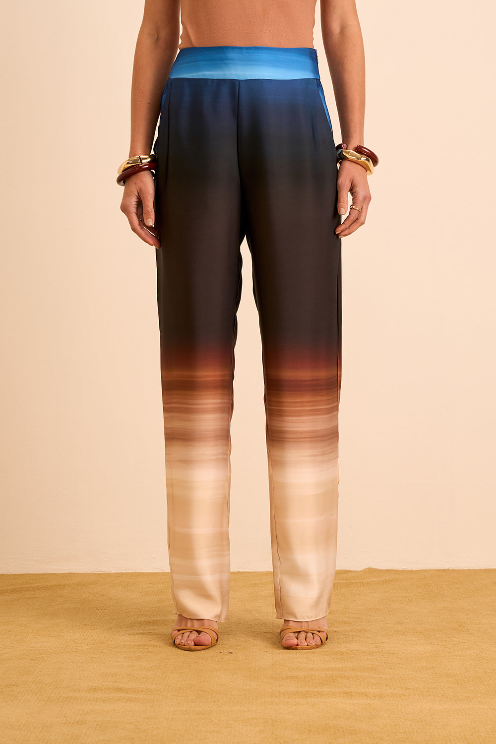 Pantalón Recto Tiro Alto
