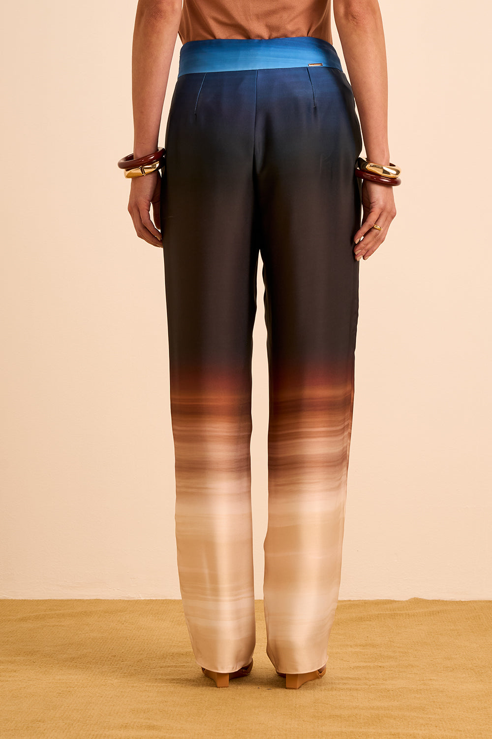 Pantalón Recto Tiro Alto