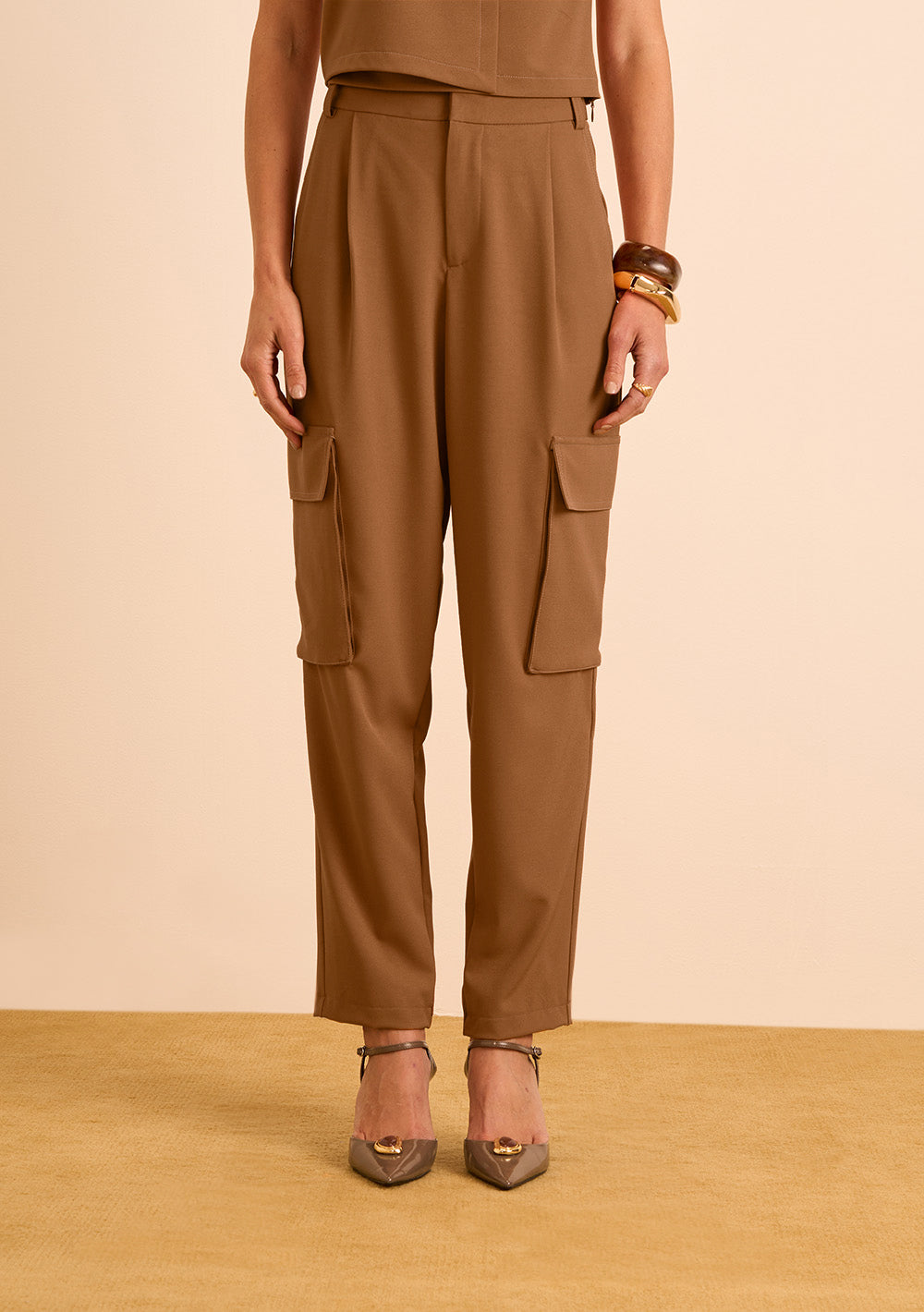 Pantalón Cargo Tiro Alto
