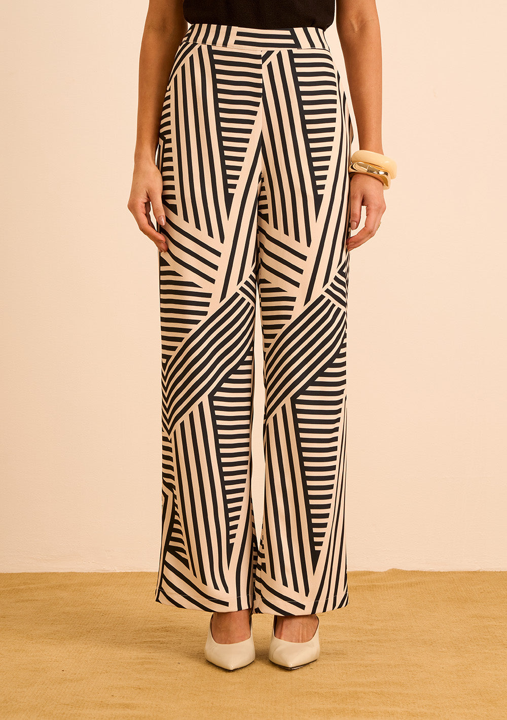 Pantalón Recto Tiro Alto