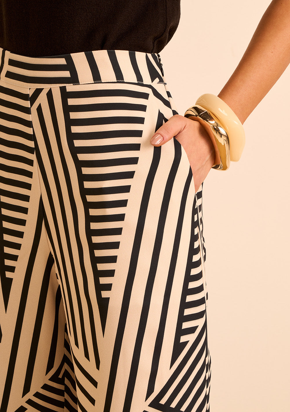 Pantalón Recto Tiro Alto