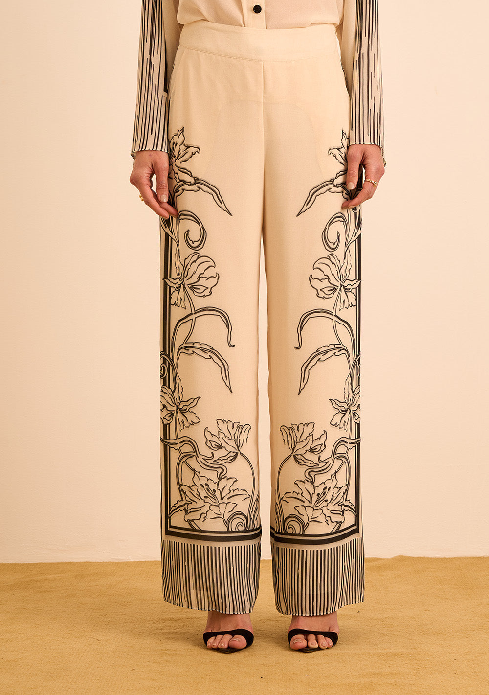 Pantalón Recto Tiro Alto