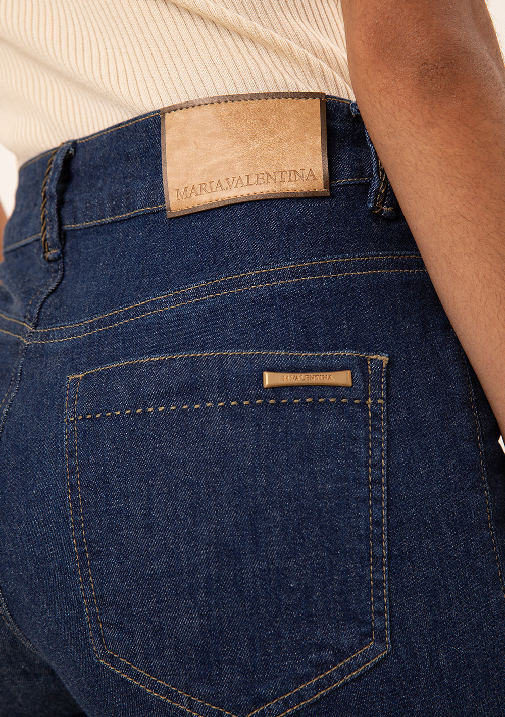 Jeans Skinny Tiro Alto