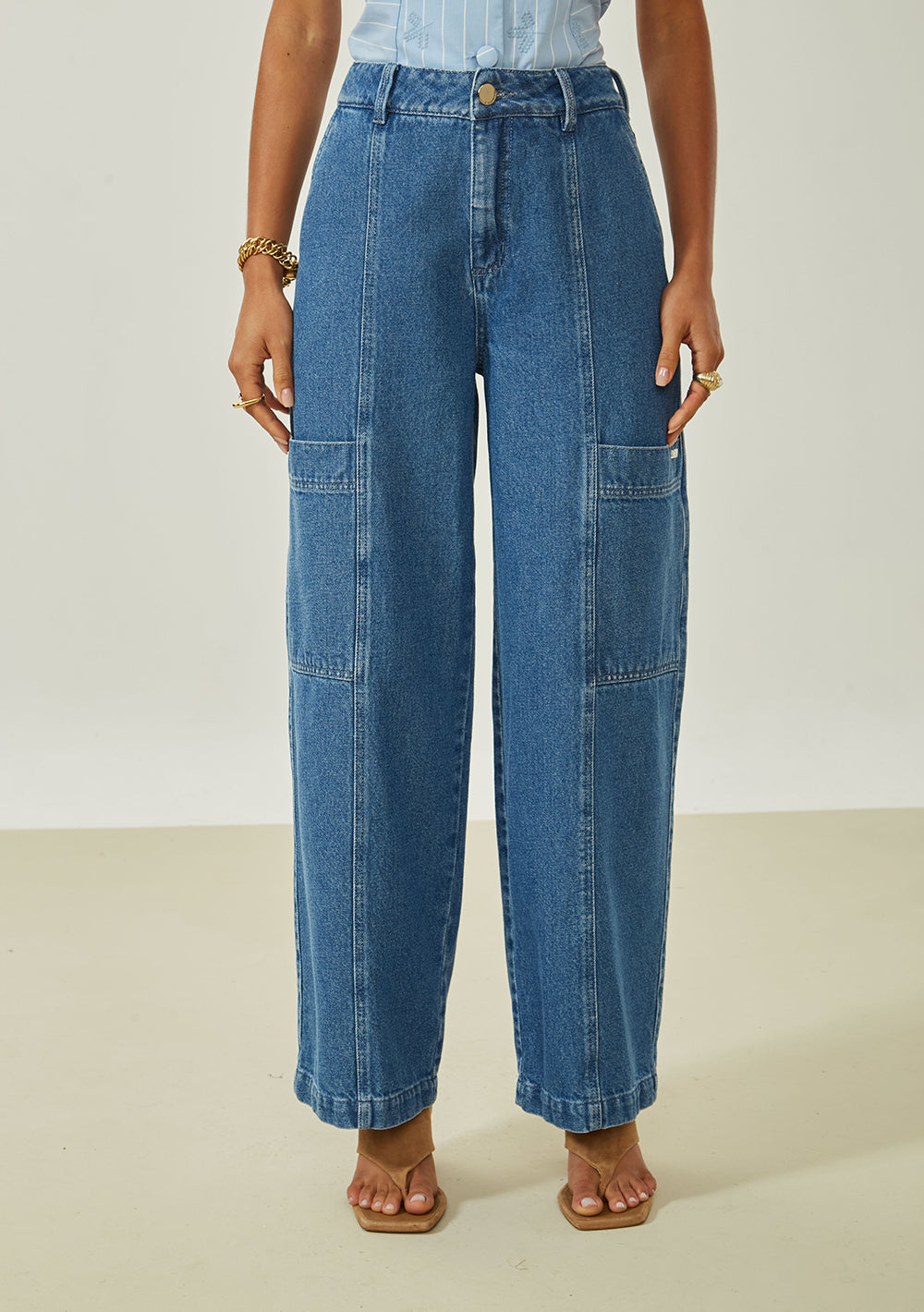 Pantalón Pantalona Tiro Alto