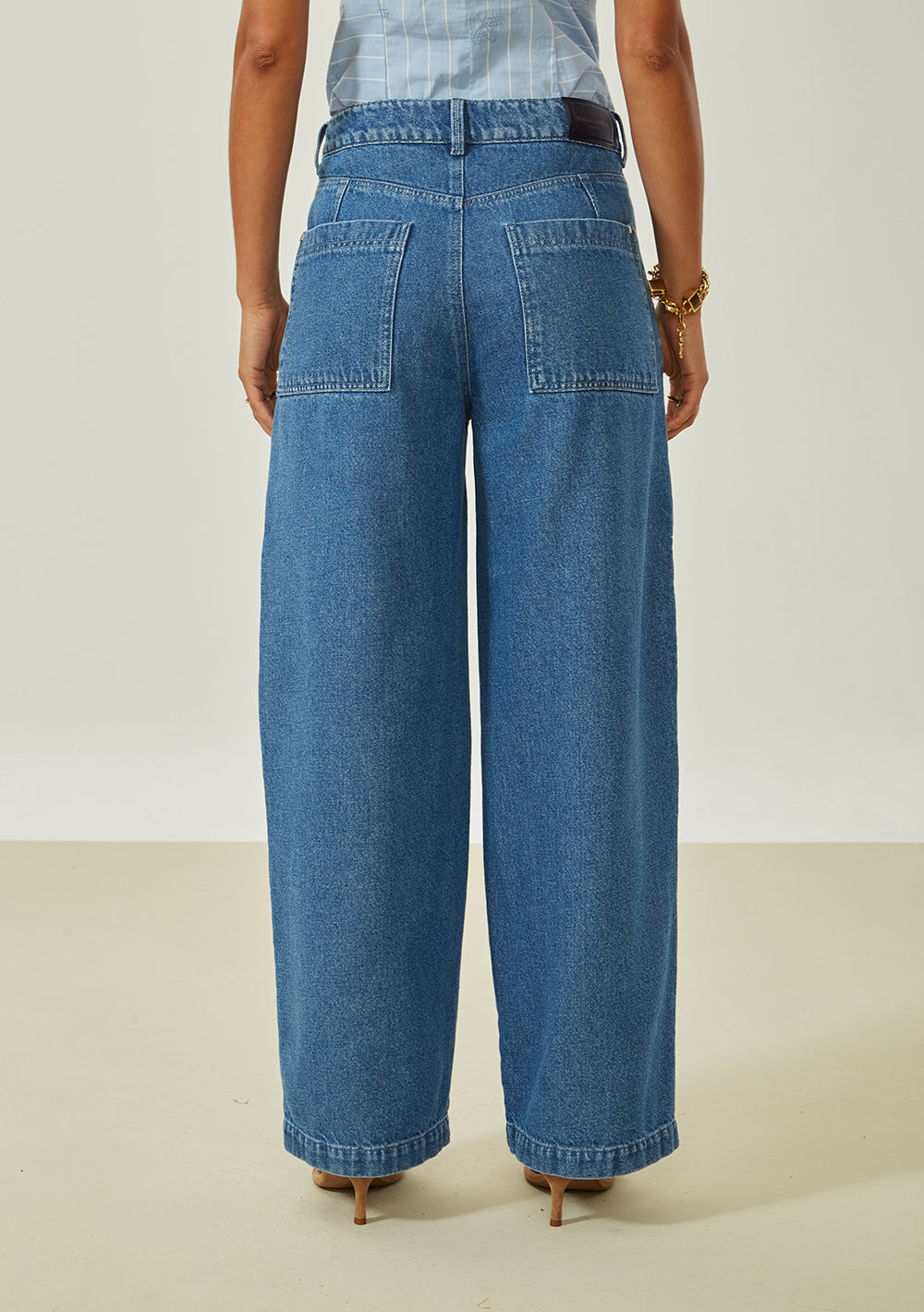 Pantalón Pantalona Tiro Alto