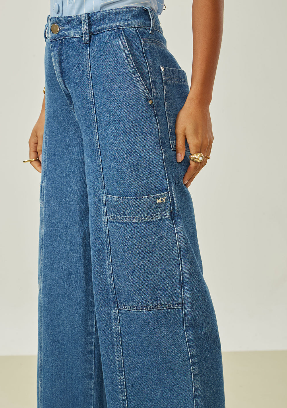 Pantalón Pantalona Tiro Alto