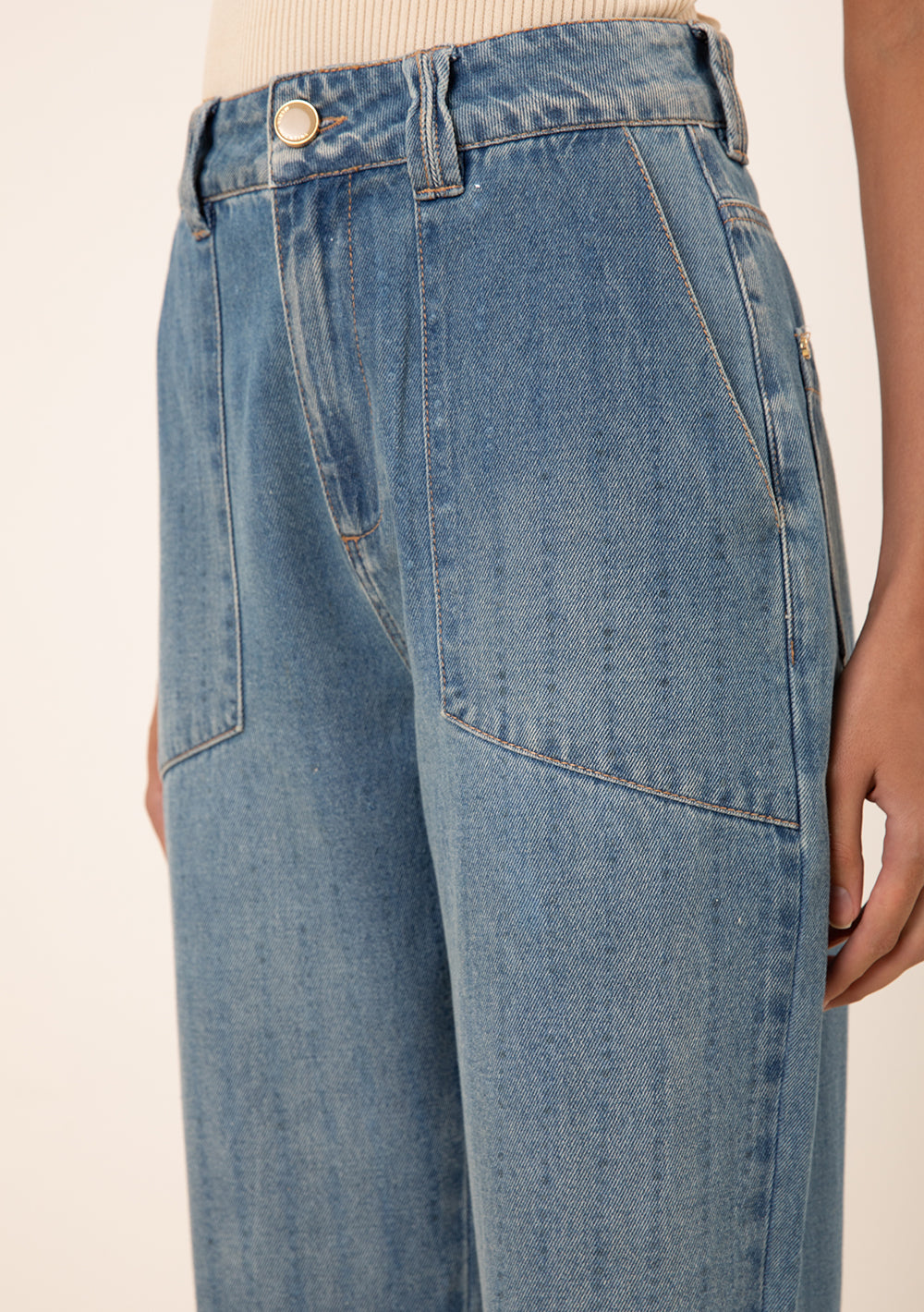 Pantalón Carrot Fit Tiro Alto