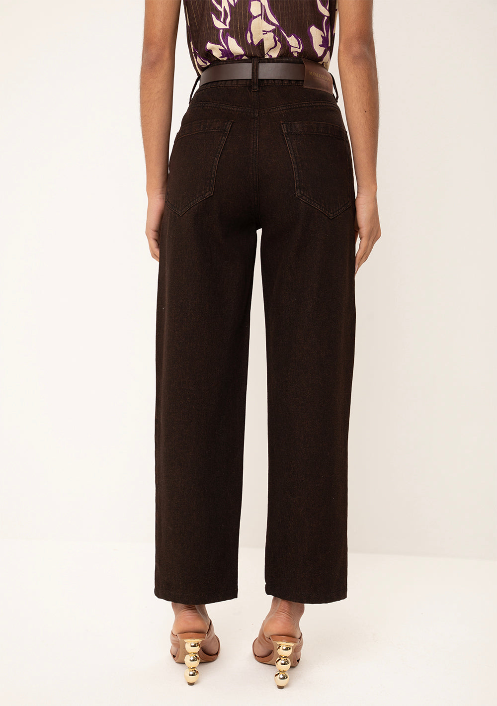 Pantalón Recto Tiro Alto