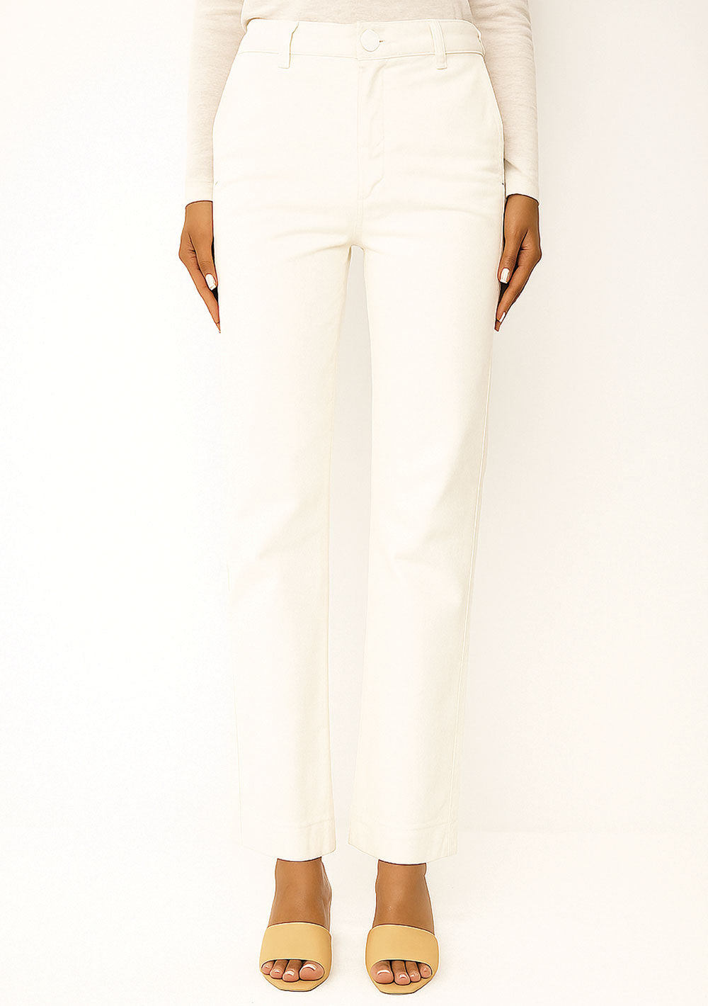 Pantalón Jeans Recto Tiro Medio