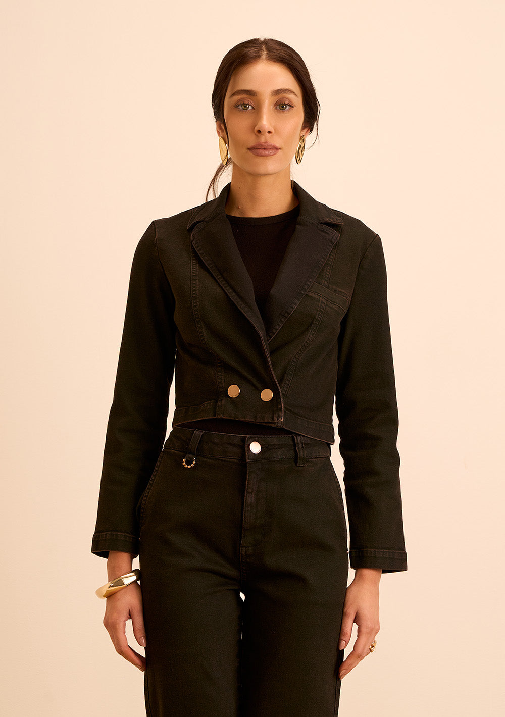 Blazer Suelto Mangas Largas