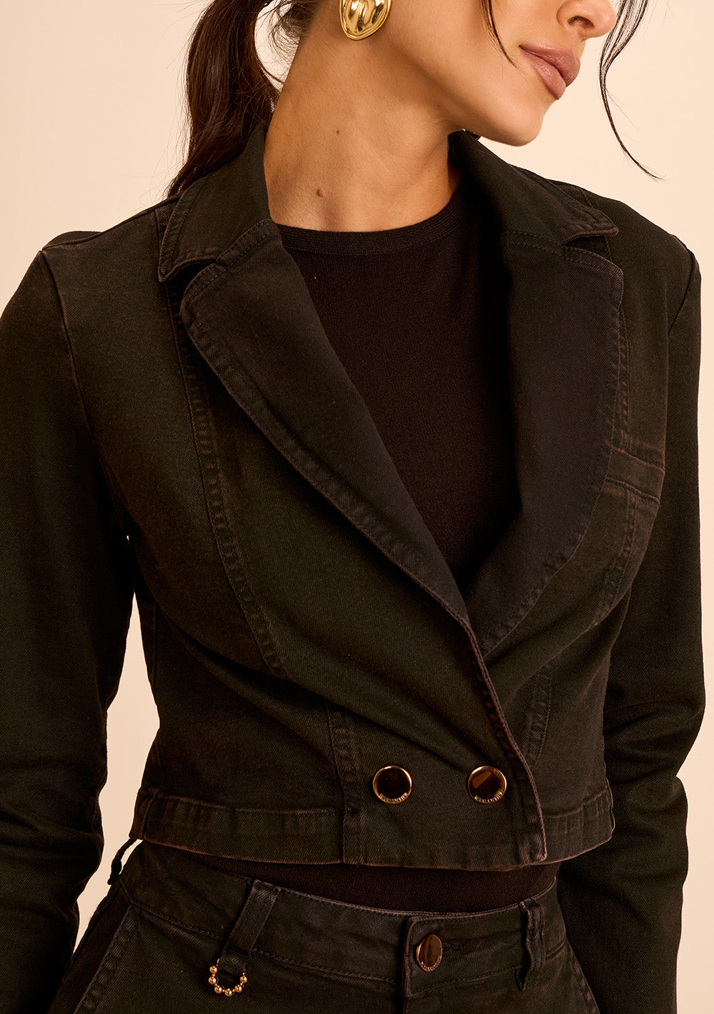 Blazer Suelto Mangas Largas