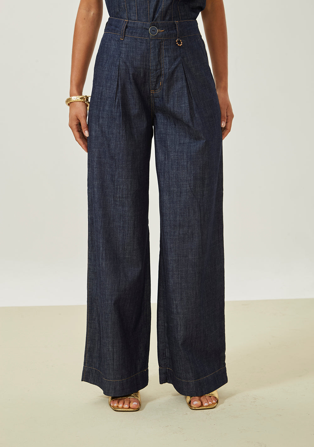 Pantalón Pantalona Tiro Alto