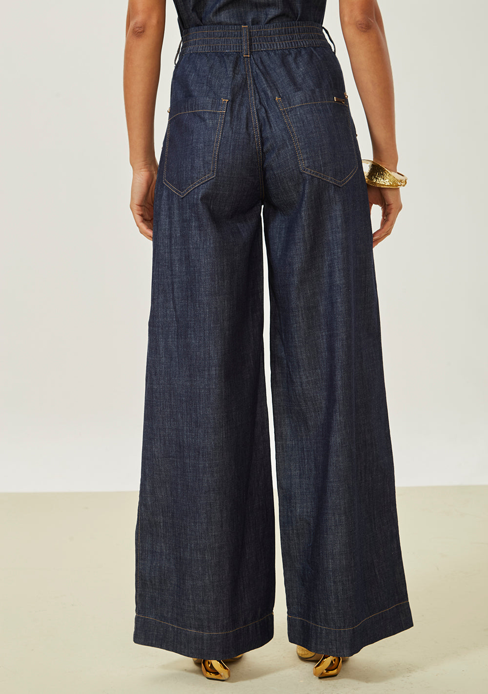 Pantalón Pantalona Tiro Alto