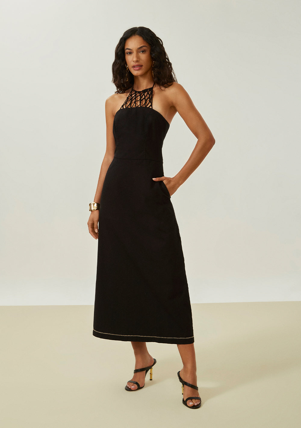 Vestido Ajustado Largo