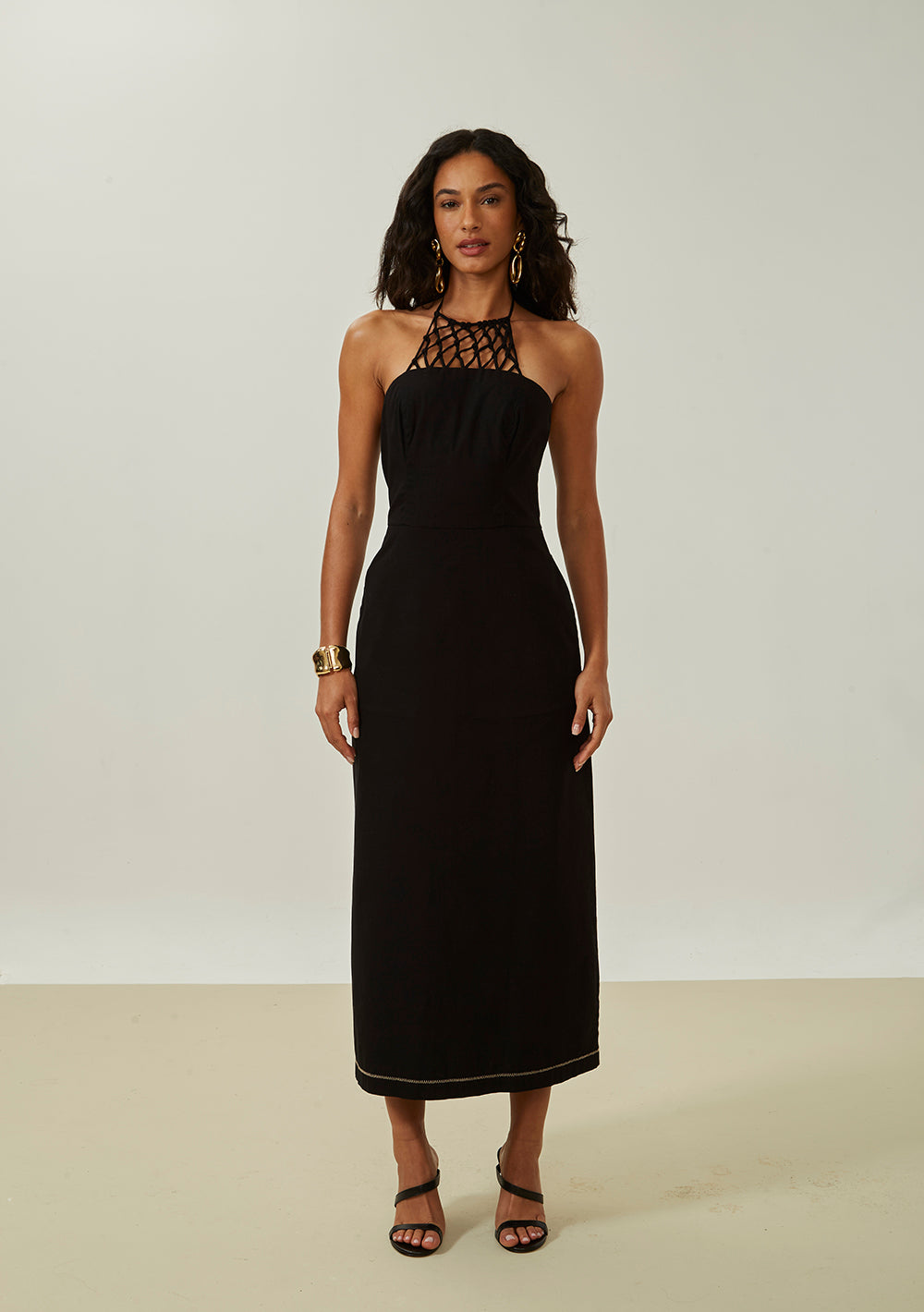 Vestido Ajustado Largo