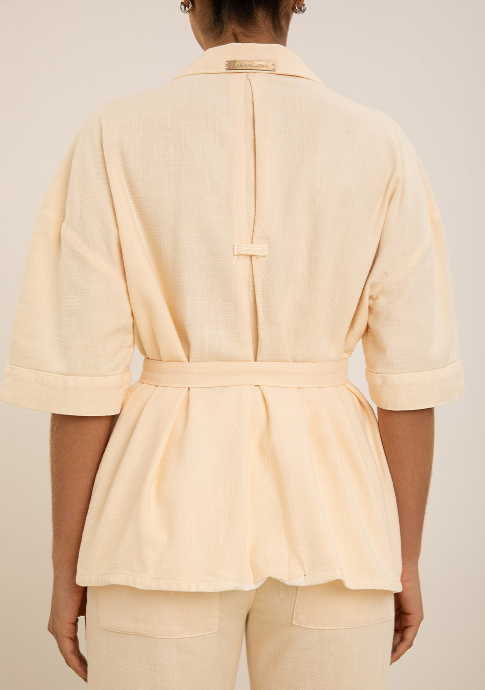 Camisa Suelta Polo Mangas Cortas