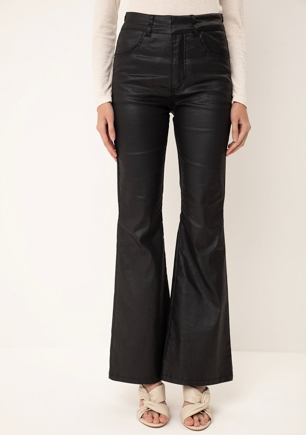 Pantalón Flare Tiro Alto
