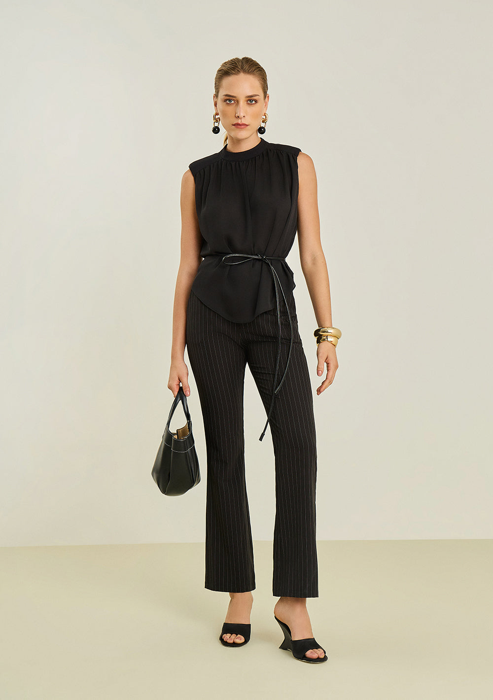 Pantalón Boot Cut Tiro Alto