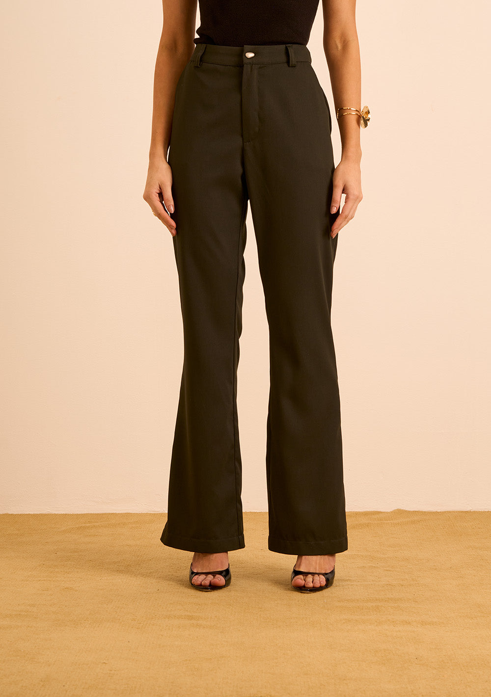 Pantalón Bootcut Tiro Medio