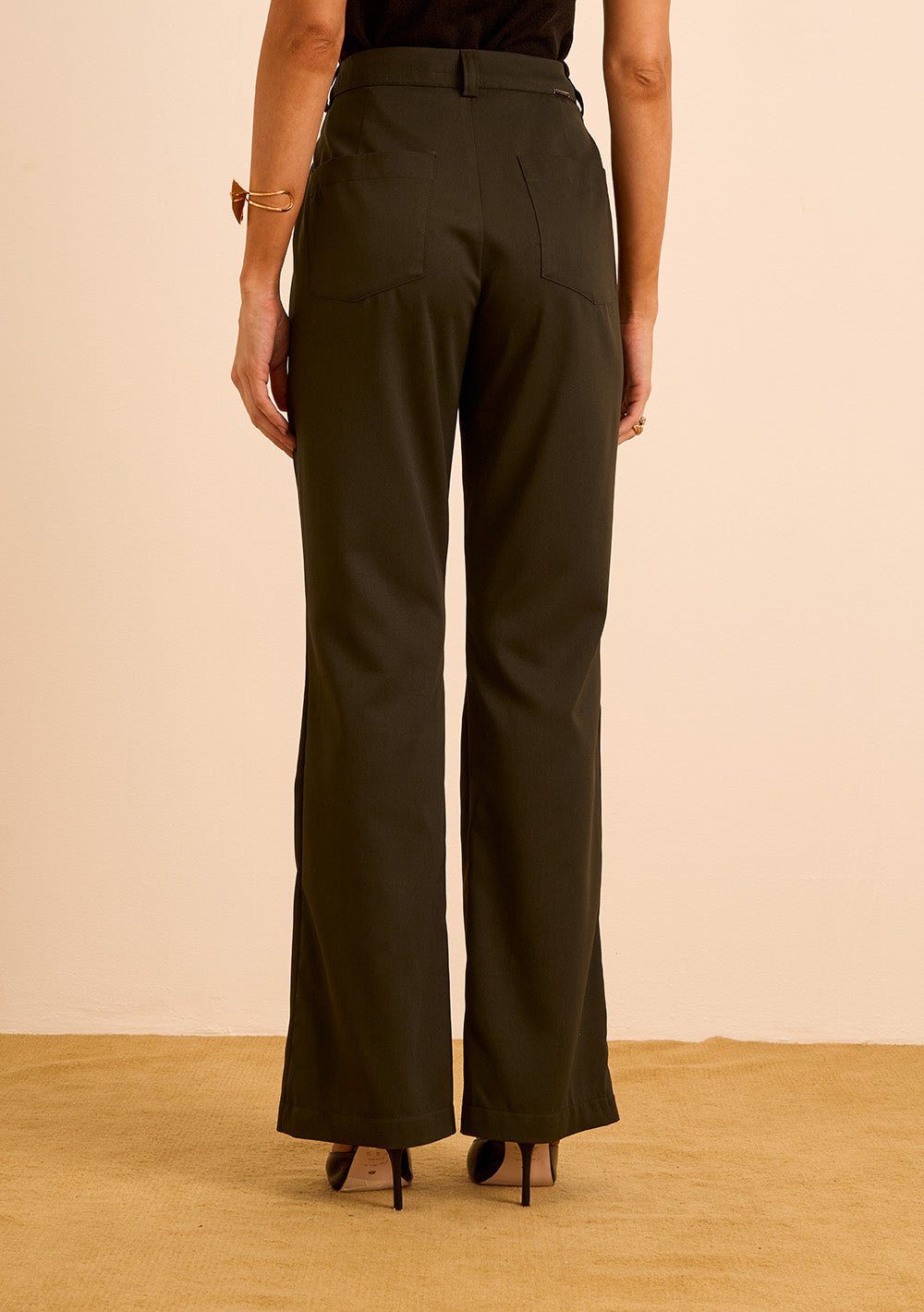 Pantalón Bootcut Tiro Medio