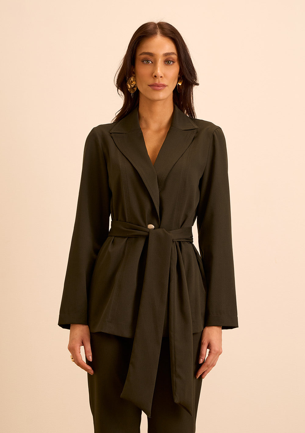 Blazer Suelto Mangas Largas