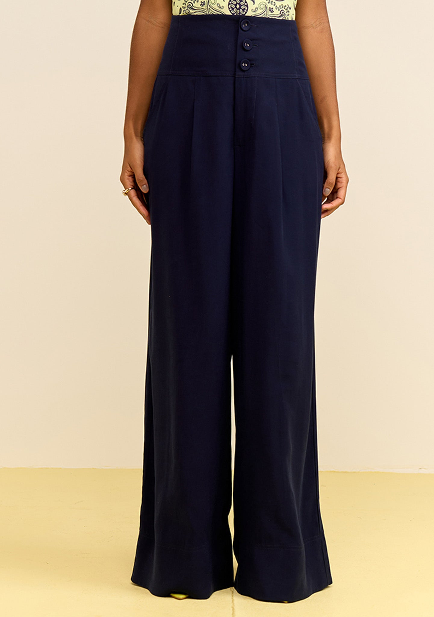 Pantalón Pantalona Tiro Alto