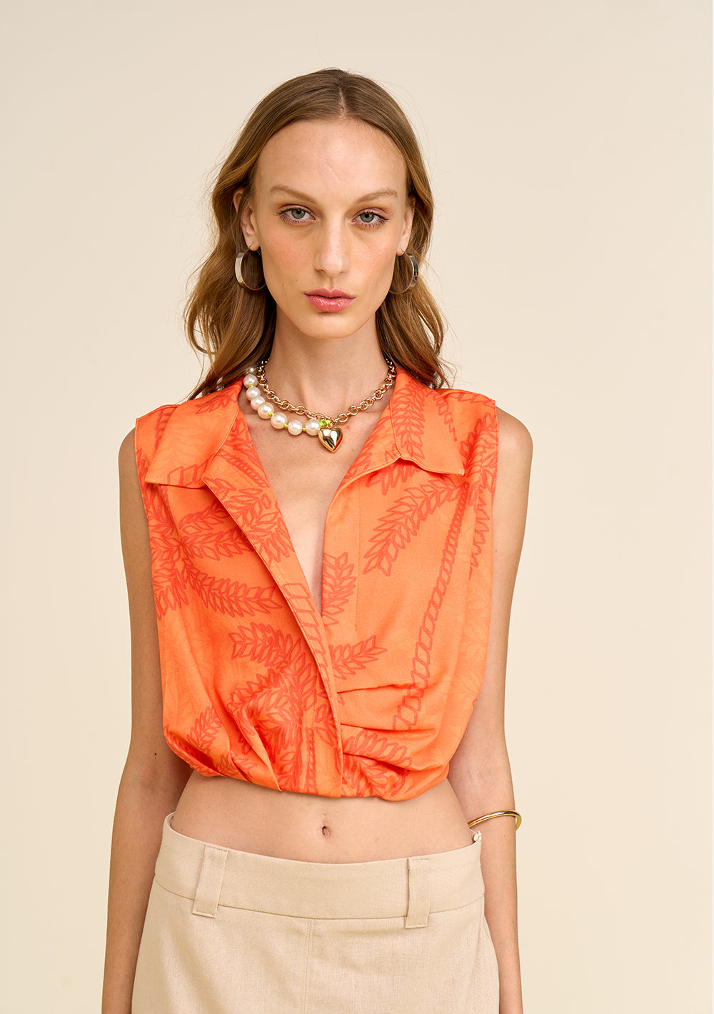 Blusa Suelta Escote en V