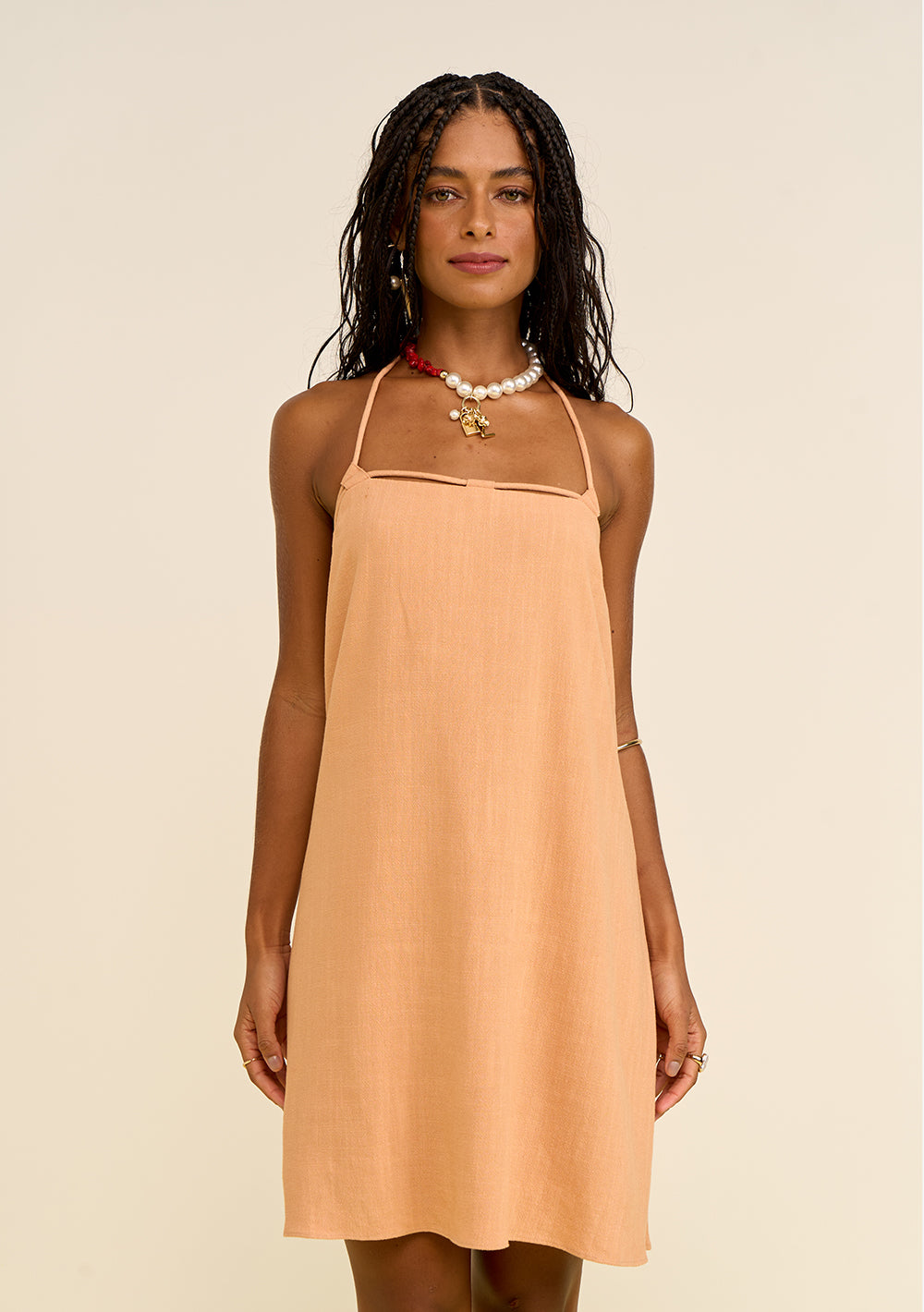 Vestido Suelto Con Tirante Corto