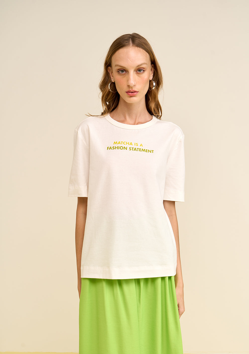 T-Shirt Suelta Escote Redondo Mangas Cortas