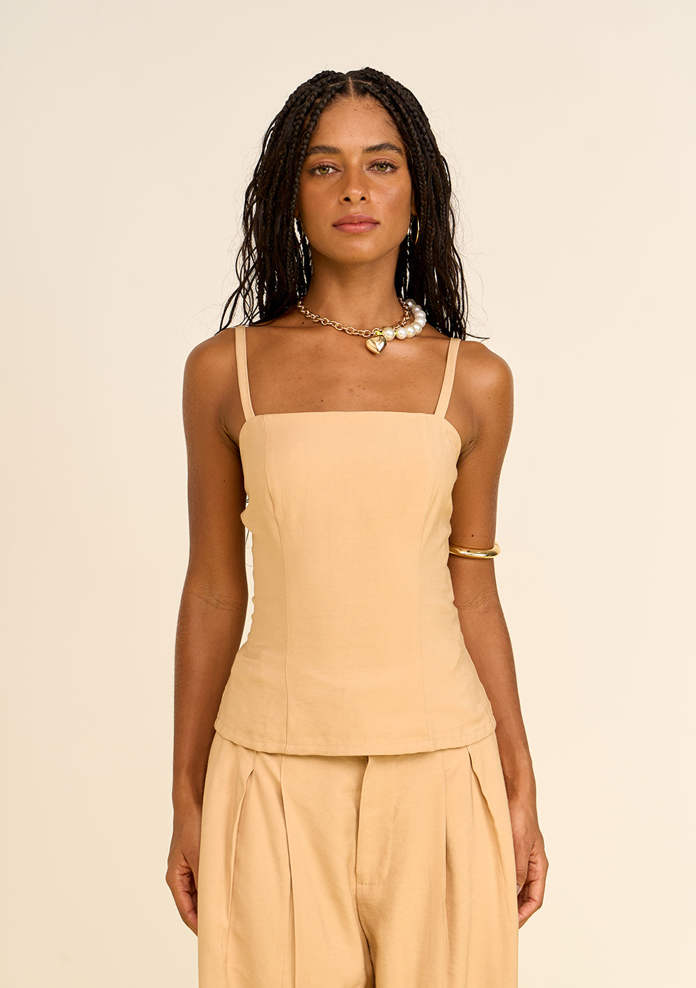 Camisilla Al Cuerpo Escote Cuadrado Cropped