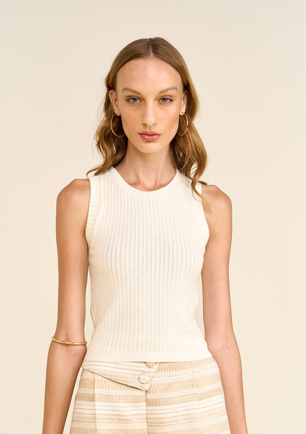 Camisilla Suelta Escote Redondo Cropped