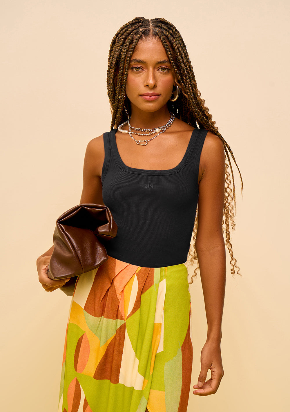 Camisilla Ajustada Escote Redondo