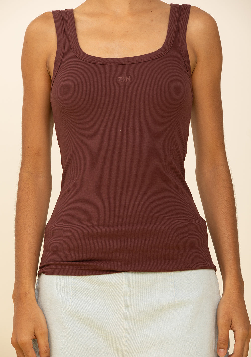 Camisilla Ajustada Escote Redondo