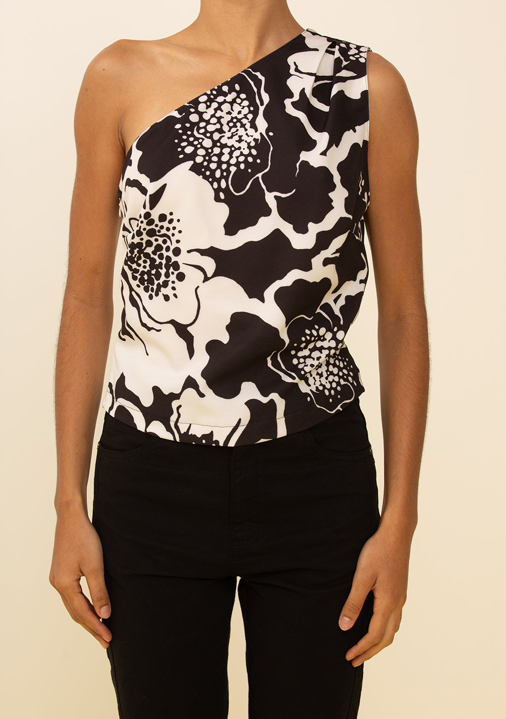 Camisilla Ajustada De Un Solo Hombro