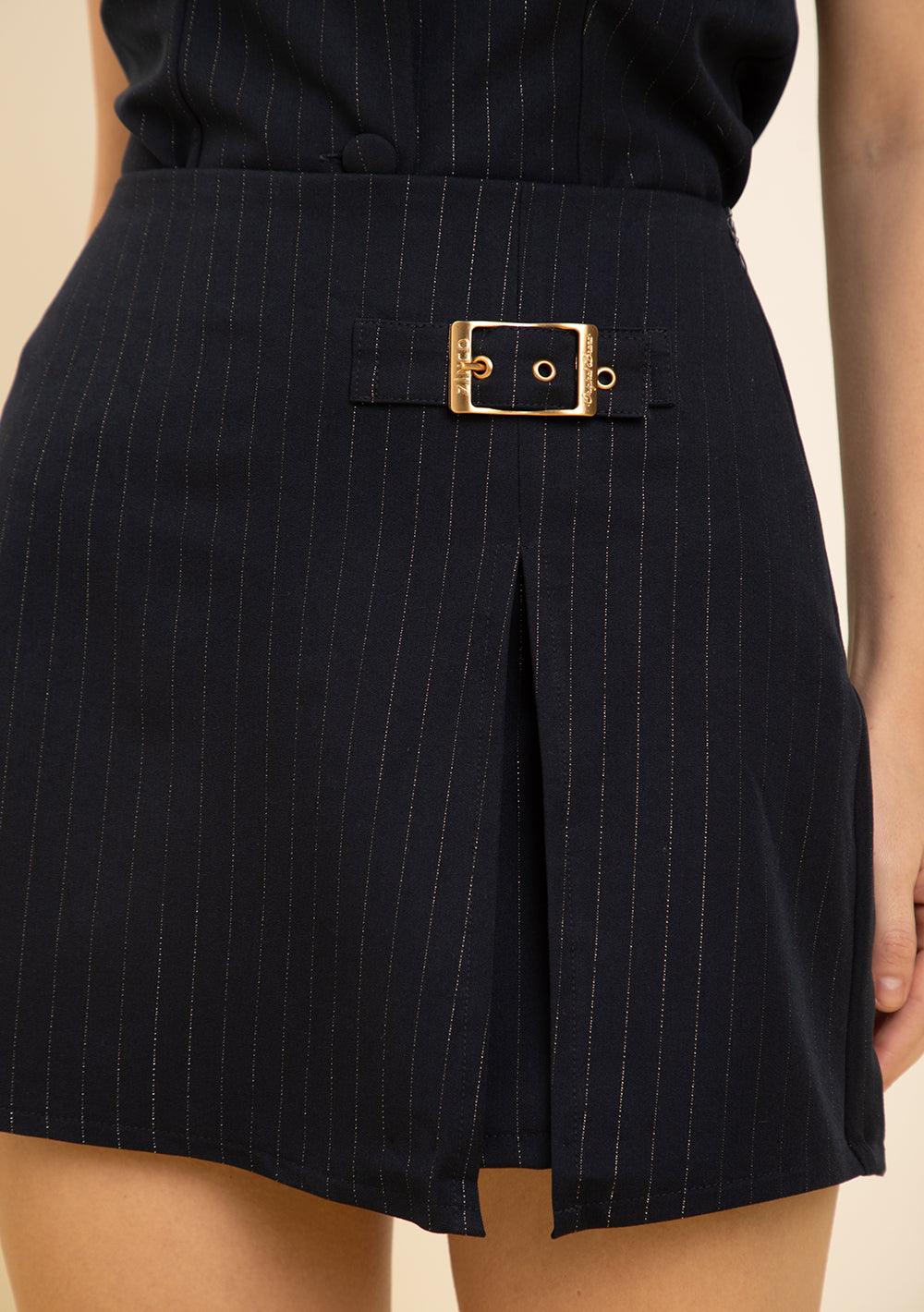 Shorts Pollera Recto Tiro Alto