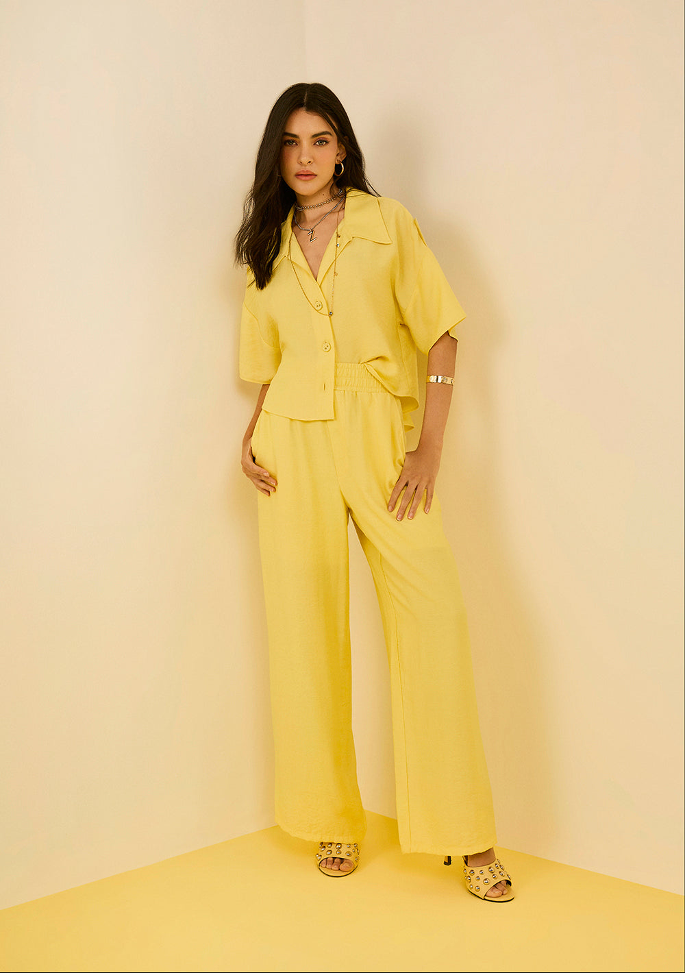 Pantalón Palazzo Tiro Alto