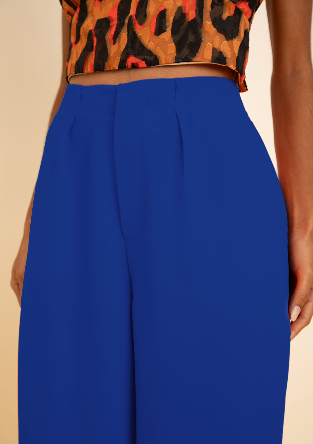 Pantalón Recto Tiro Alto