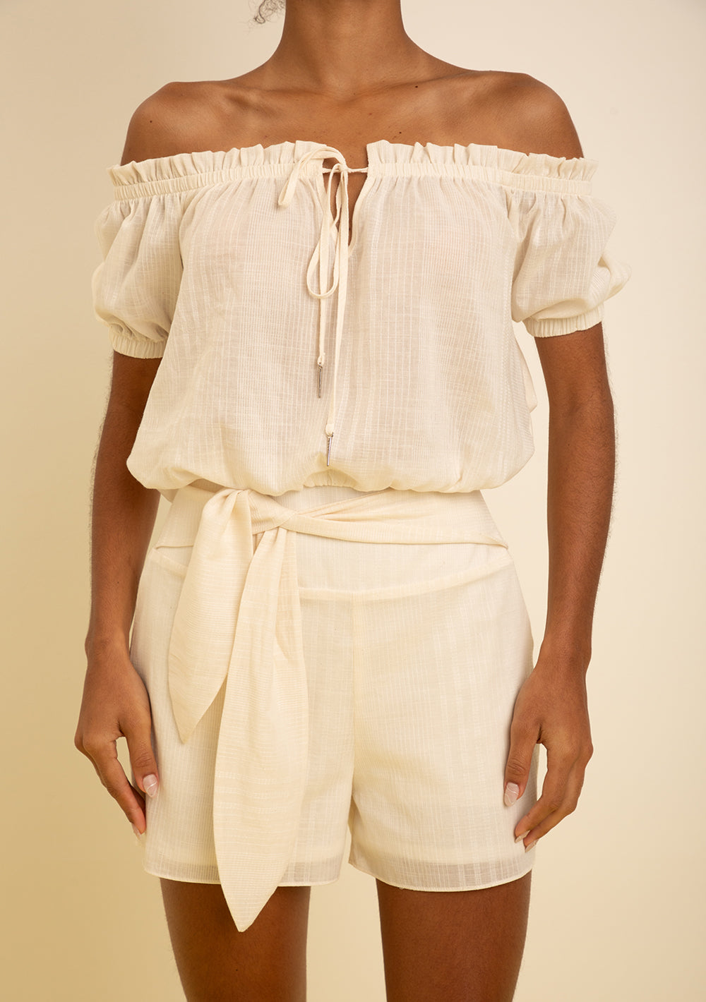 Blusa Suelta Off Shoulder Manga 7/8